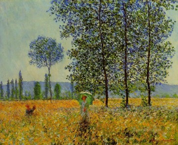  sun Canvas - Sunlight Effect under the Poplars Claude Monet